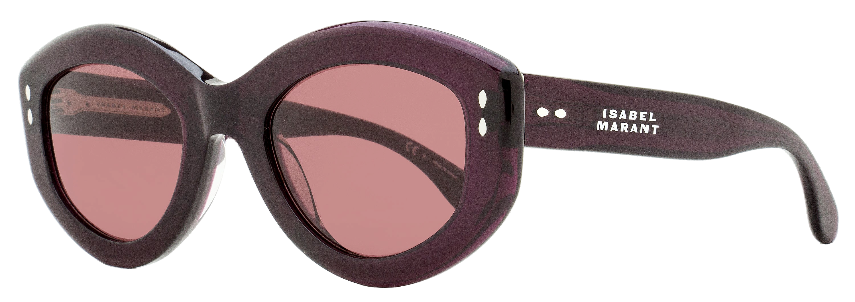 Isabel Marant IM0105GS Oval Frame Sunglasses — Purple