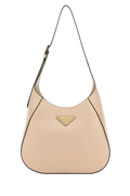 Prada Calf Leather Shoulder Bag — Beige