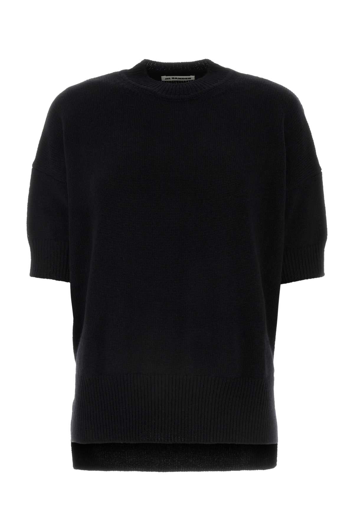 Jil Sander Cashmere Knit Sweater — Black