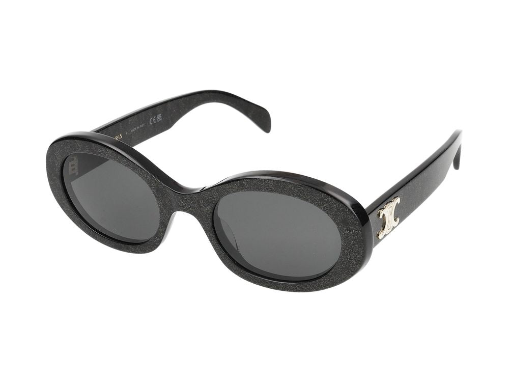 Celine CL40194U Oval Frame Sunglasses — Black