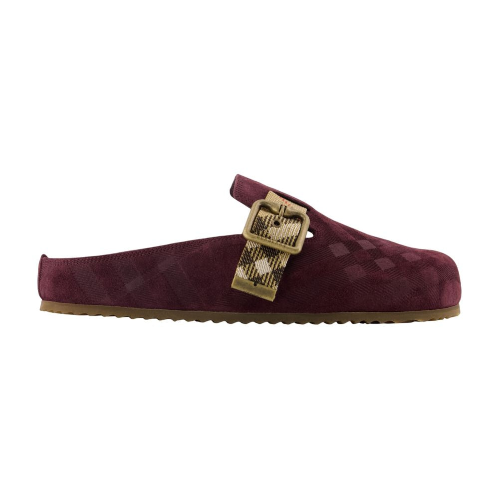 Burberry Slipper — Burgundy