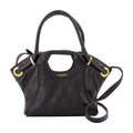 Balmain Quilted Lambskin Top Handle Bag — Black