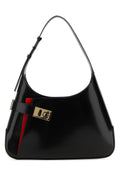 Ferragamo Neroflamered Shoulder Bag — Black