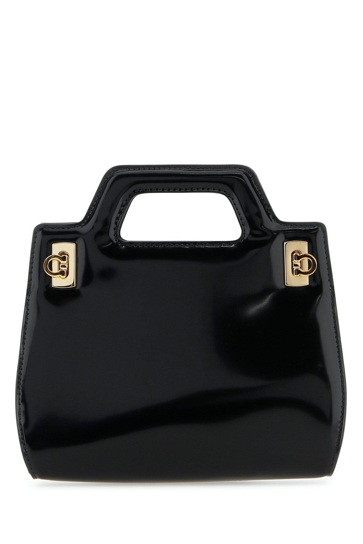 Ferragamo Nero Top Handle Bag — Black