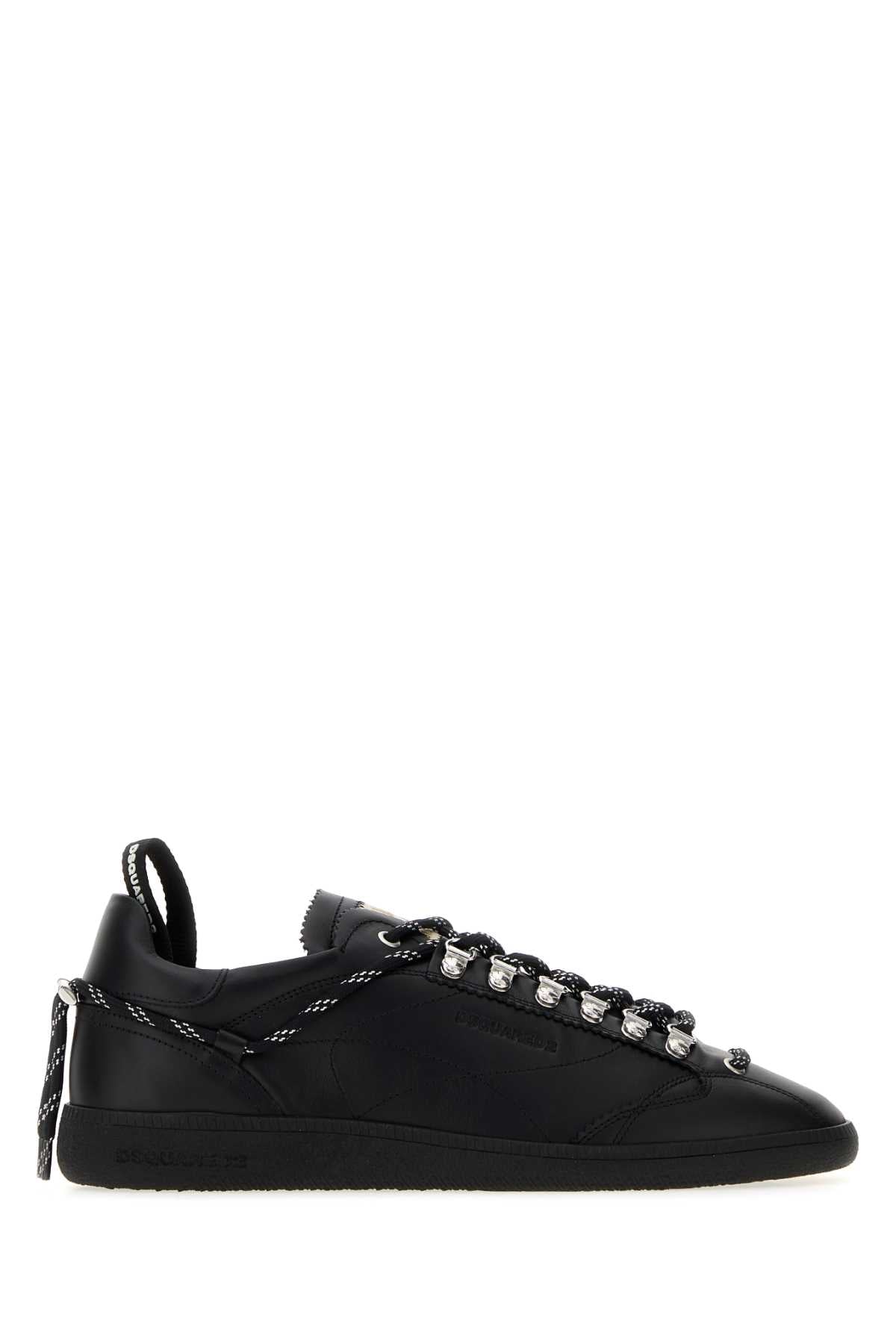 Dsquared2 Nappa Leather Sneakers — Black