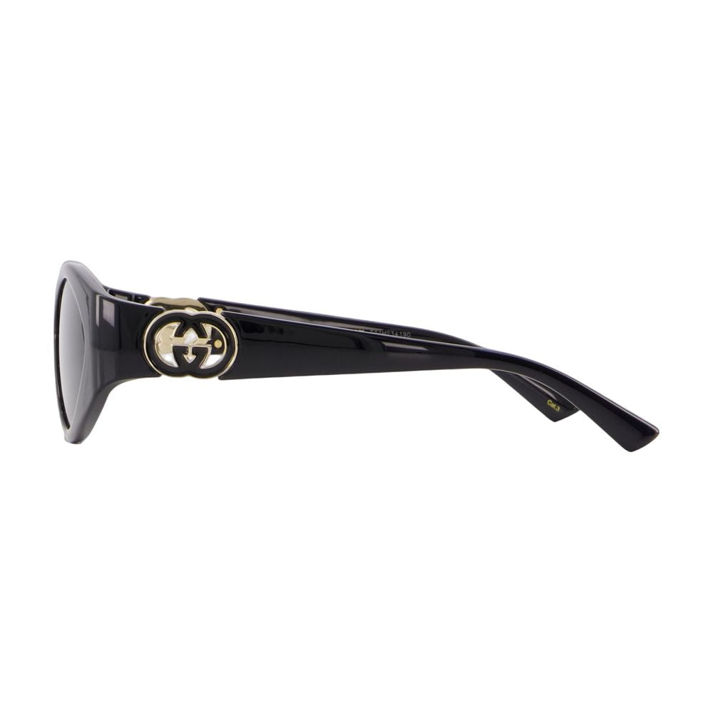 Gucci GG2121S-001 Logo-Embellished Sunglasses — Black