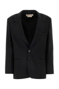 Marni Virgin Wool Blend Blazer — Black