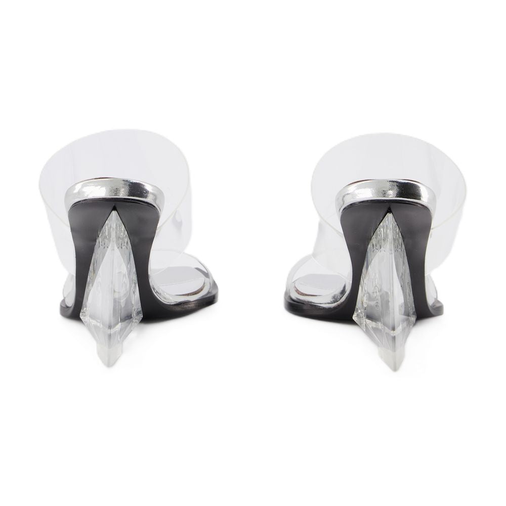 Alexander McQueen Clear Leather Sandal — Clear