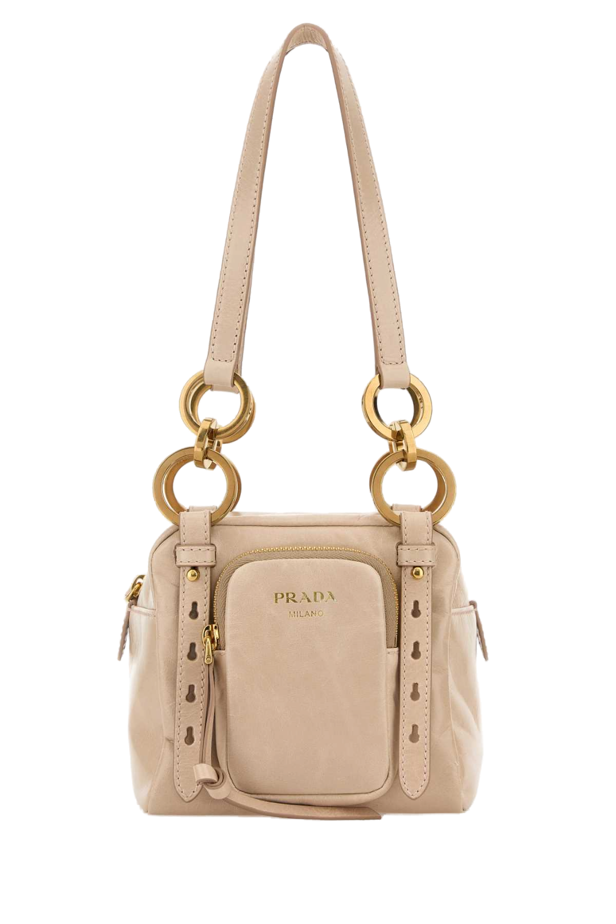 Prada Bauletto Shoulder Bag — Pink
