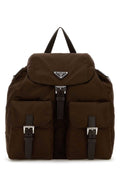 Prada Padded Nylon Backpack — Brown