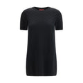 Gucci GG Crystal-Embellished Wool Blend Tunic — Black