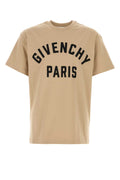 Givenchy Logo-Embroidered Cotton T-Shirt — Beige