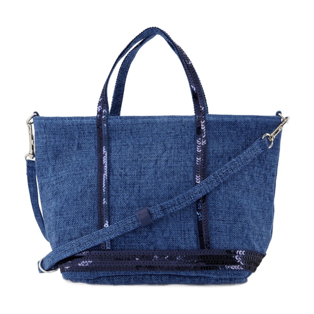 Vanessa Bruno Linen Tote Bag — Blue