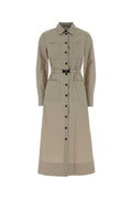 Tory Burch Cintura Shirt Dress — Beige