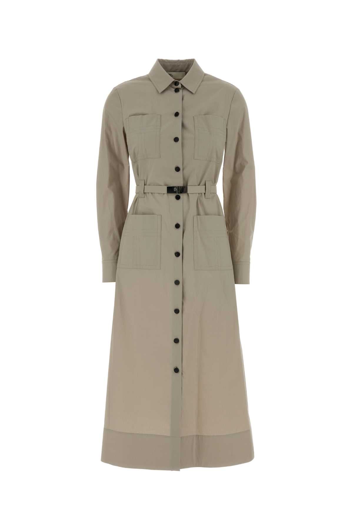 Tory Burch Cintura Shirt Dress — Beige