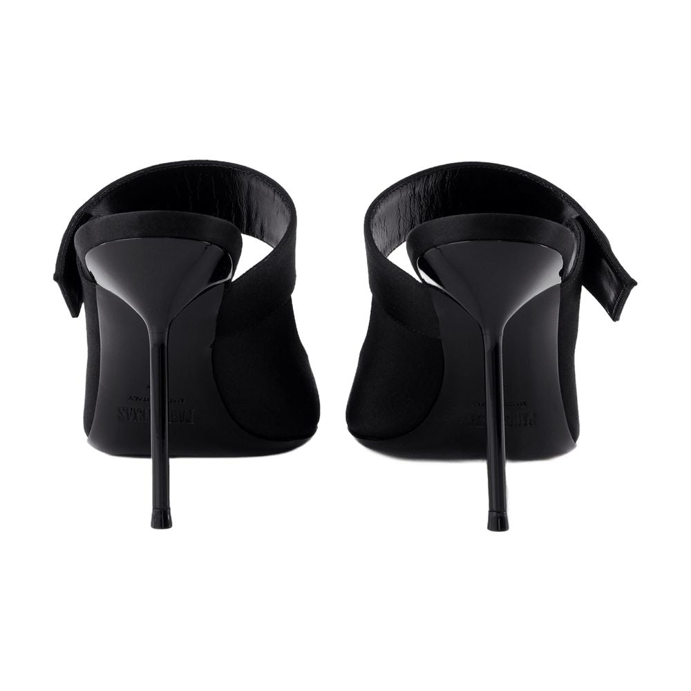 Paris Texas Lidia Couture Sabot 90 Pump — Black