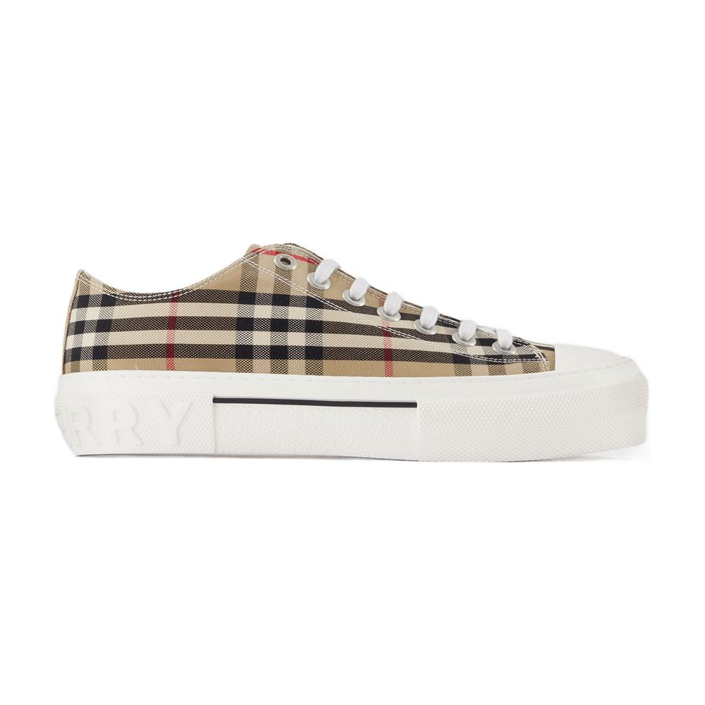 Burberry House Check Canvas Sneaker — Beige