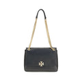 Tory Burch Quilted Calf Leather Shoulder Bag — Black