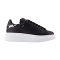 Alexander McQueen Oversized Black Leather Sneaker — Black
