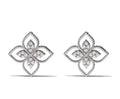Roberto Coin Princess Flower Earrings — White