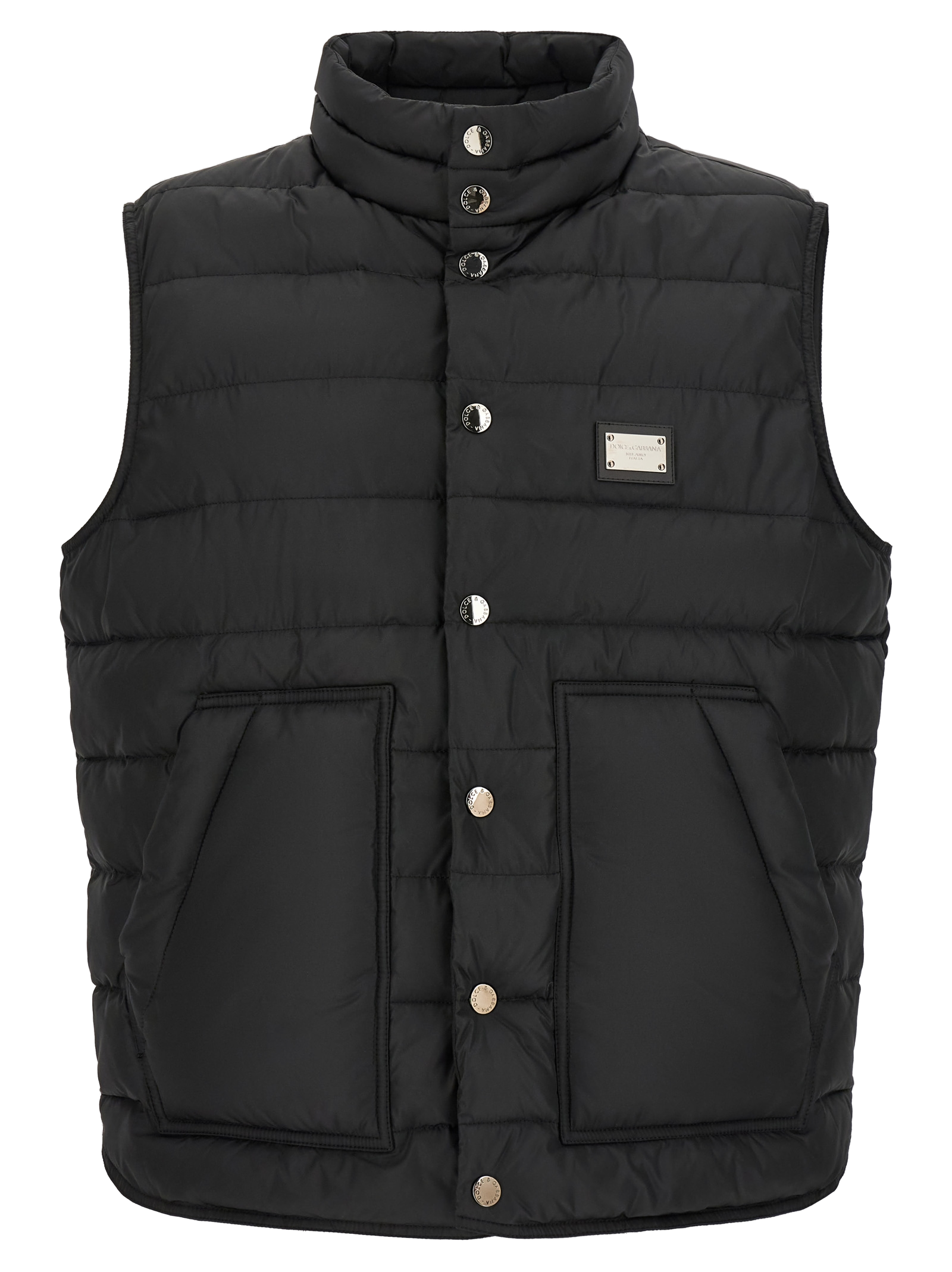 Dolce & Gabbana Quilted Padded Vest — Black