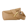 Alexander McQueen T-Bar Sling Crossbody Bag — Beige
