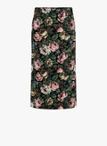 Dries Van Noten Floral Jacquard Skirt — Black