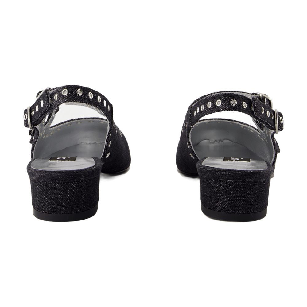 Carel Sling Back Queen Flat — Black