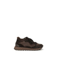 Brunello Cucinelli Suede and Techno Fabric Sneaker — Brown