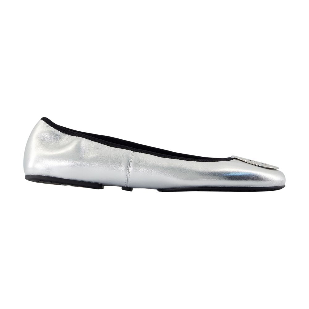 Tory Burch Ballet Flat — Silver
