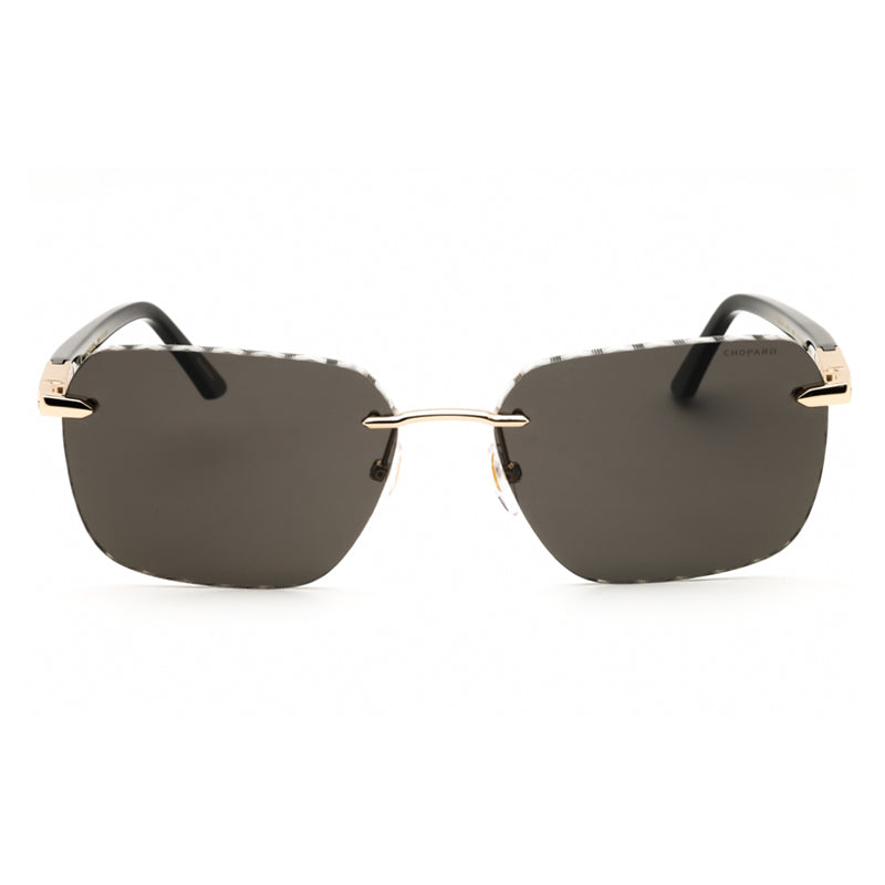 Chopard SCHG62300P Rectangle Rimless Sunglasses — Rose gold