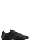 Miu Miu Leather Low-Top Sneaker — Black