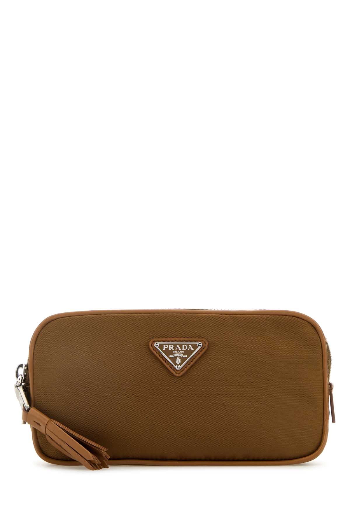 Prada Re-Nylon Belt Bag — Brown