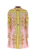 Versace Silk Shirt Dress — Pink