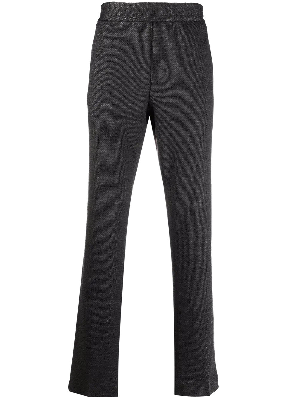 Ferragamo Virgin Wool-Linen Blend Trousers — Gray