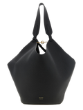 Khaite Lotus Shoulder Bag — Black