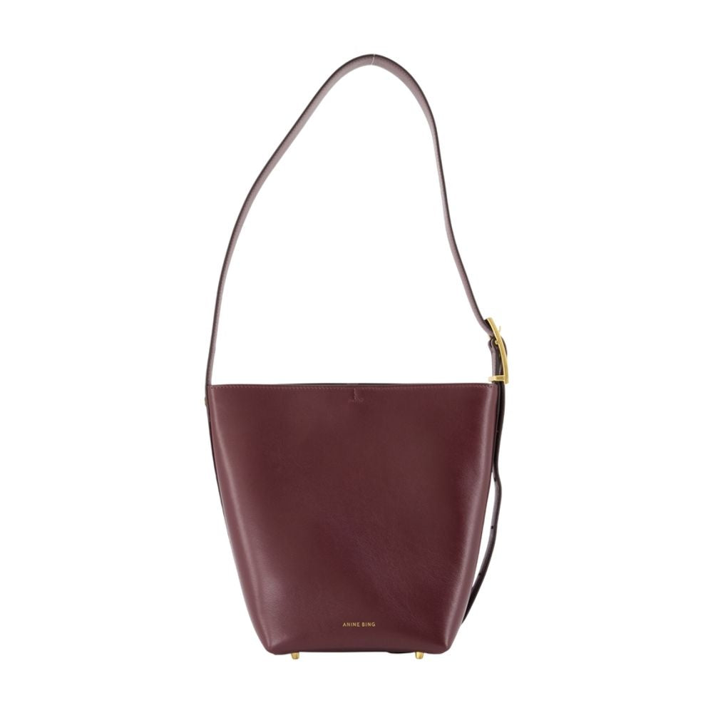 Anine Bing Elly Shoulder Bag — Burgundy
