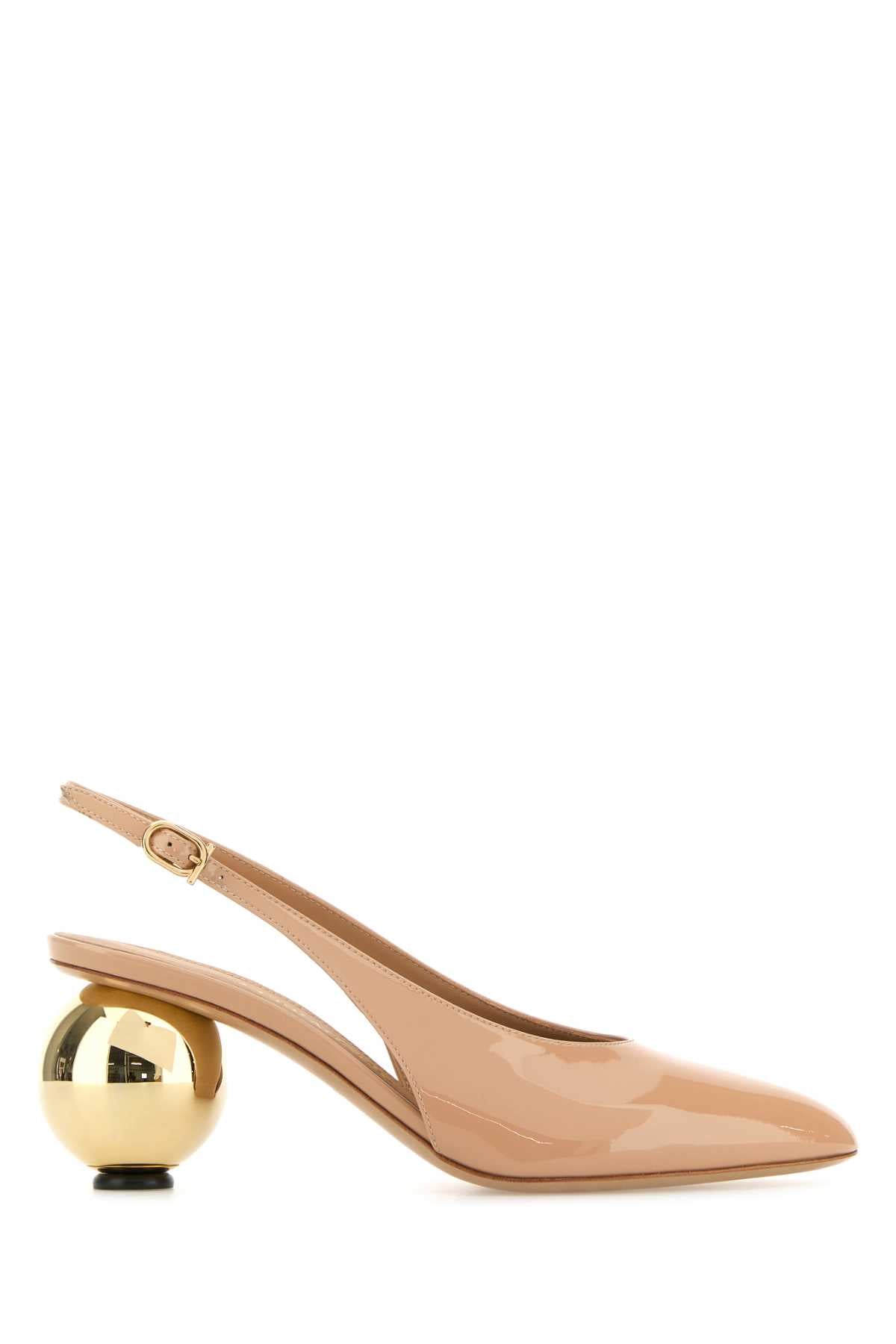 Ferragamo Archive Slingback Pump — Beige