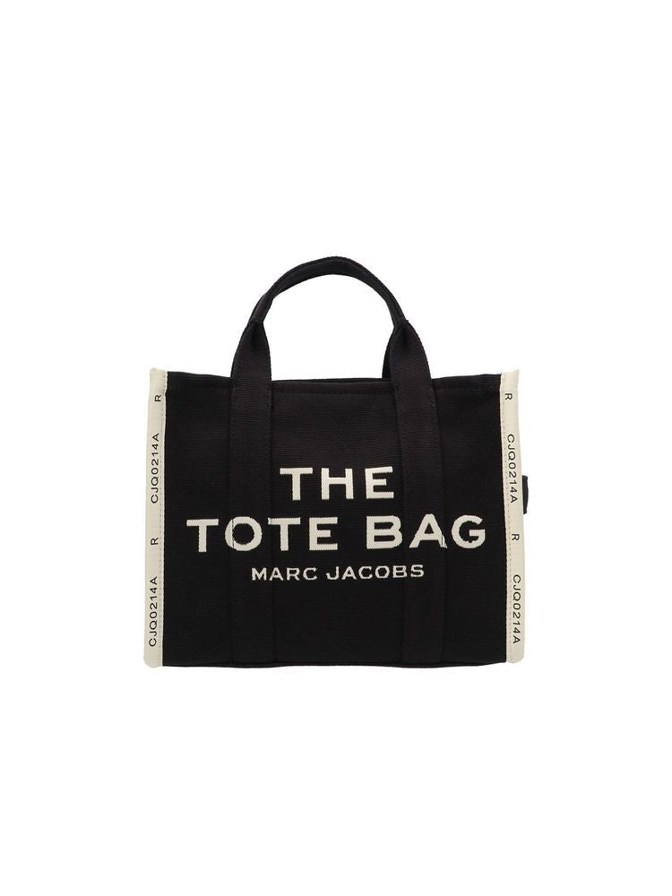 Marc Jacobs Logo-Jacquard Cotton Tote Bag — Black