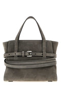 Moschino Suede Handbag — Gray