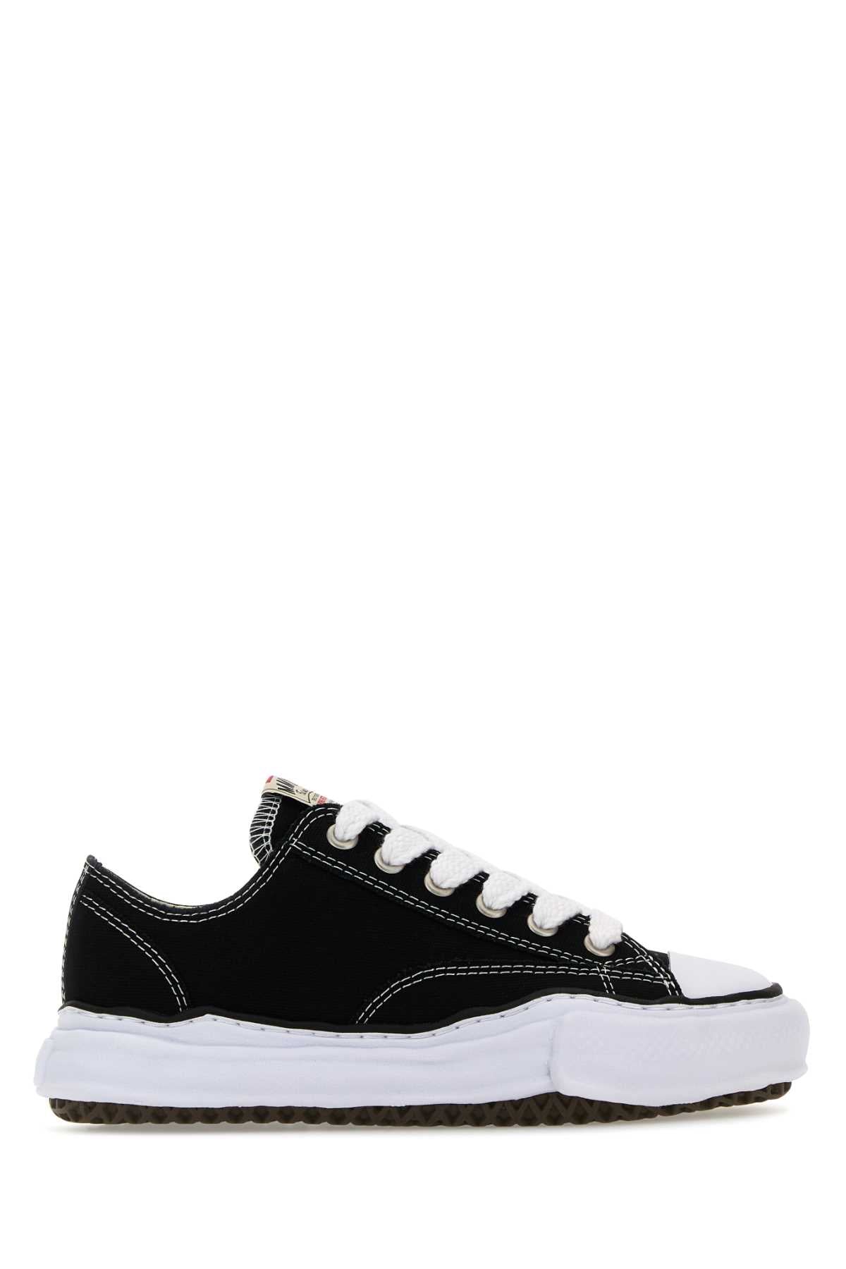 Maison Mihara Yasuhiro Canvas Low-Top Sneakers — Black