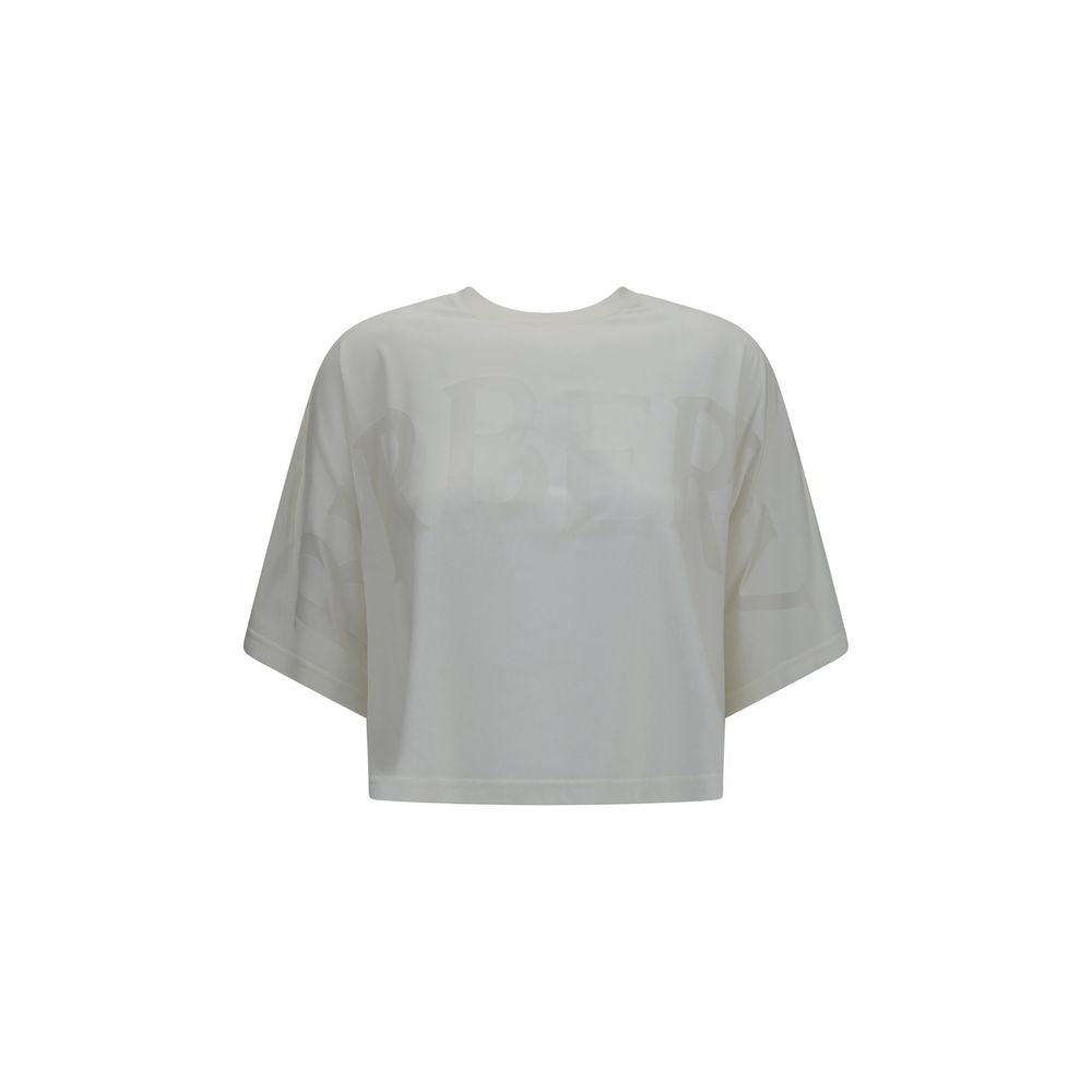 Burberry Logo Cotton T-Shirt — White