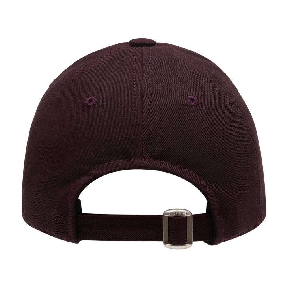 Courreges 326TCT050CO0134-4010 AC Logo Cotton Baseball Cap — Burgundy