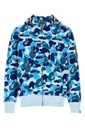 Bape Camouflage Cotton Hoodie — Blue