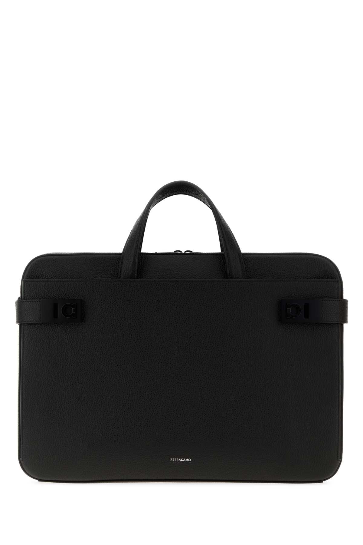 Ferragamo Twins Top Handle Bag — Black