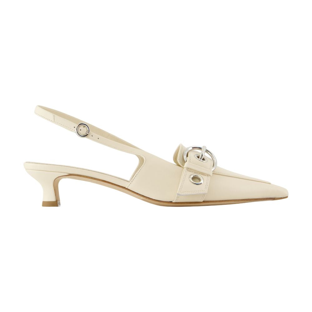 Aeyde Davina Slingback Heel — Beige