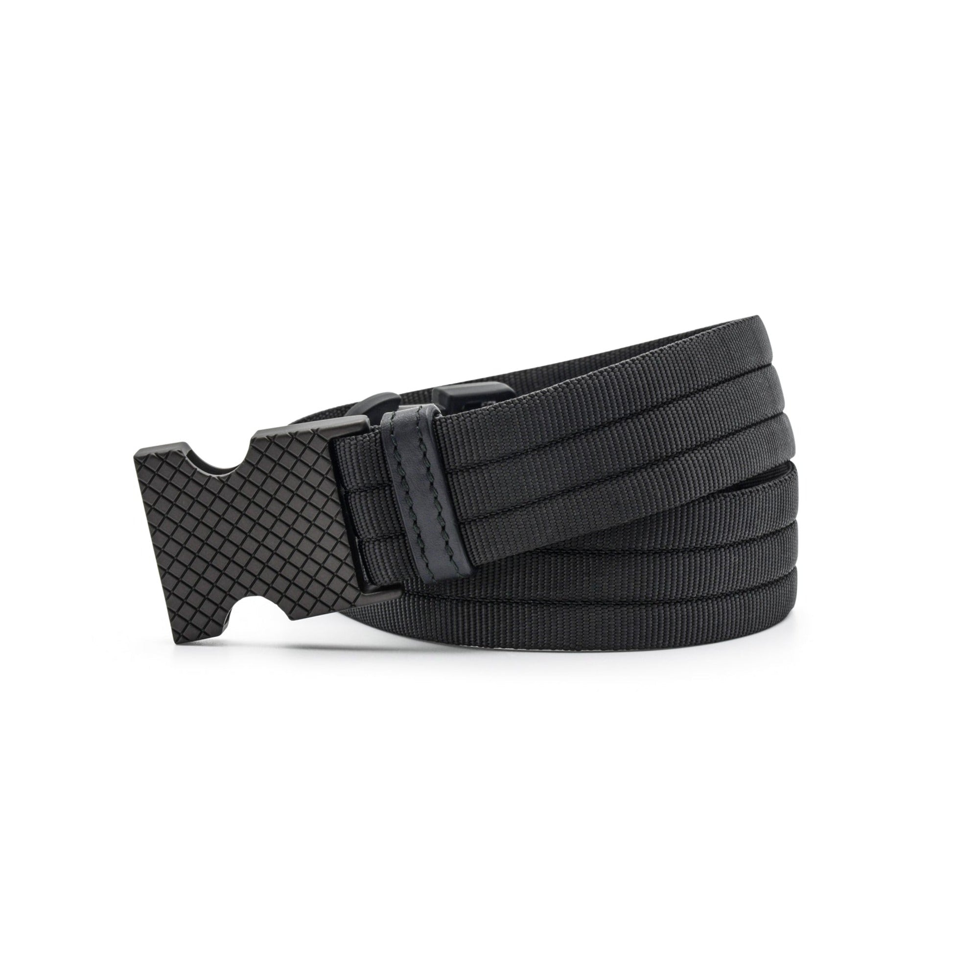 Bottega Veneta Eyelet Webbing Belt — Black