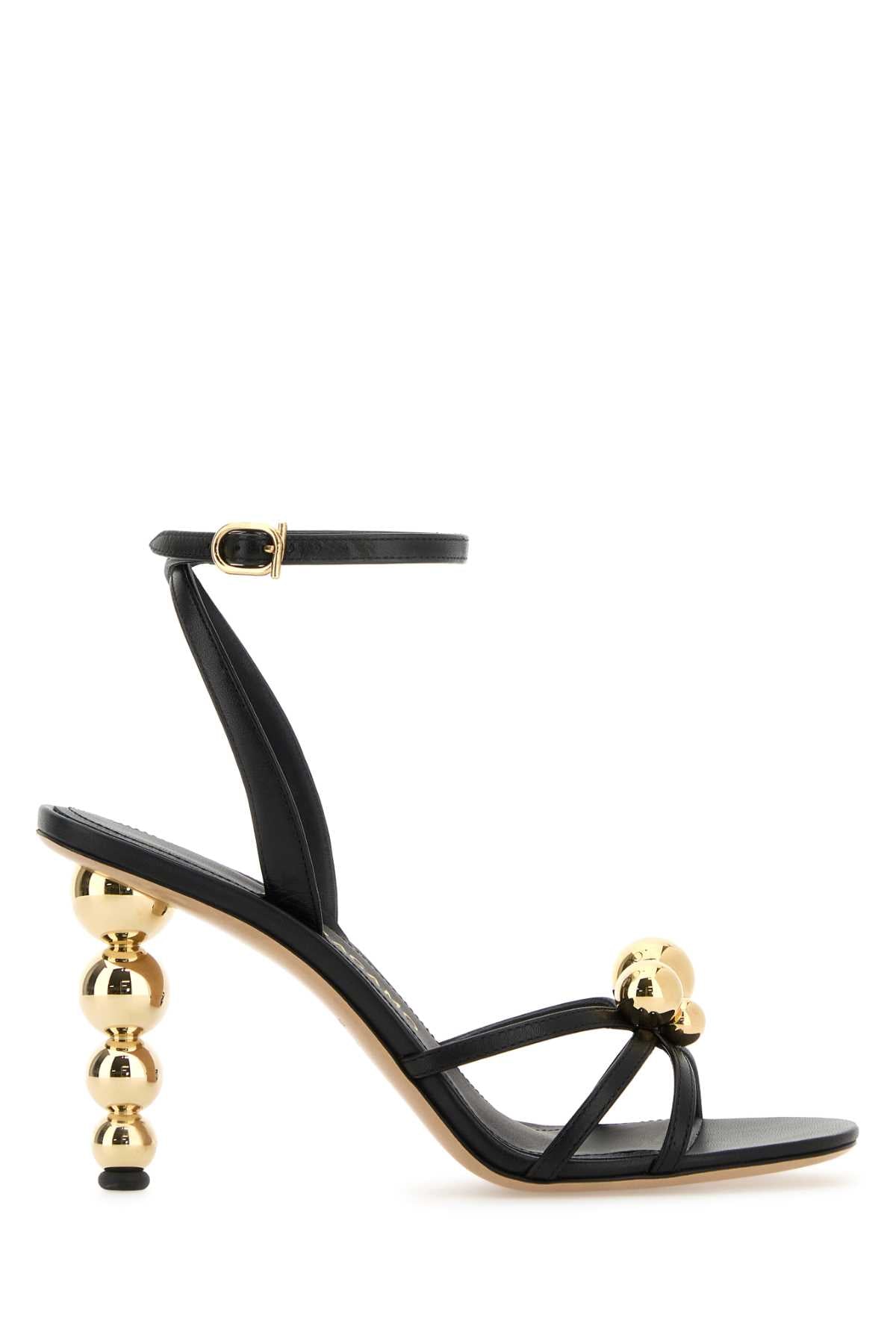 Ferragamo Neronero Heel Sandal — Black