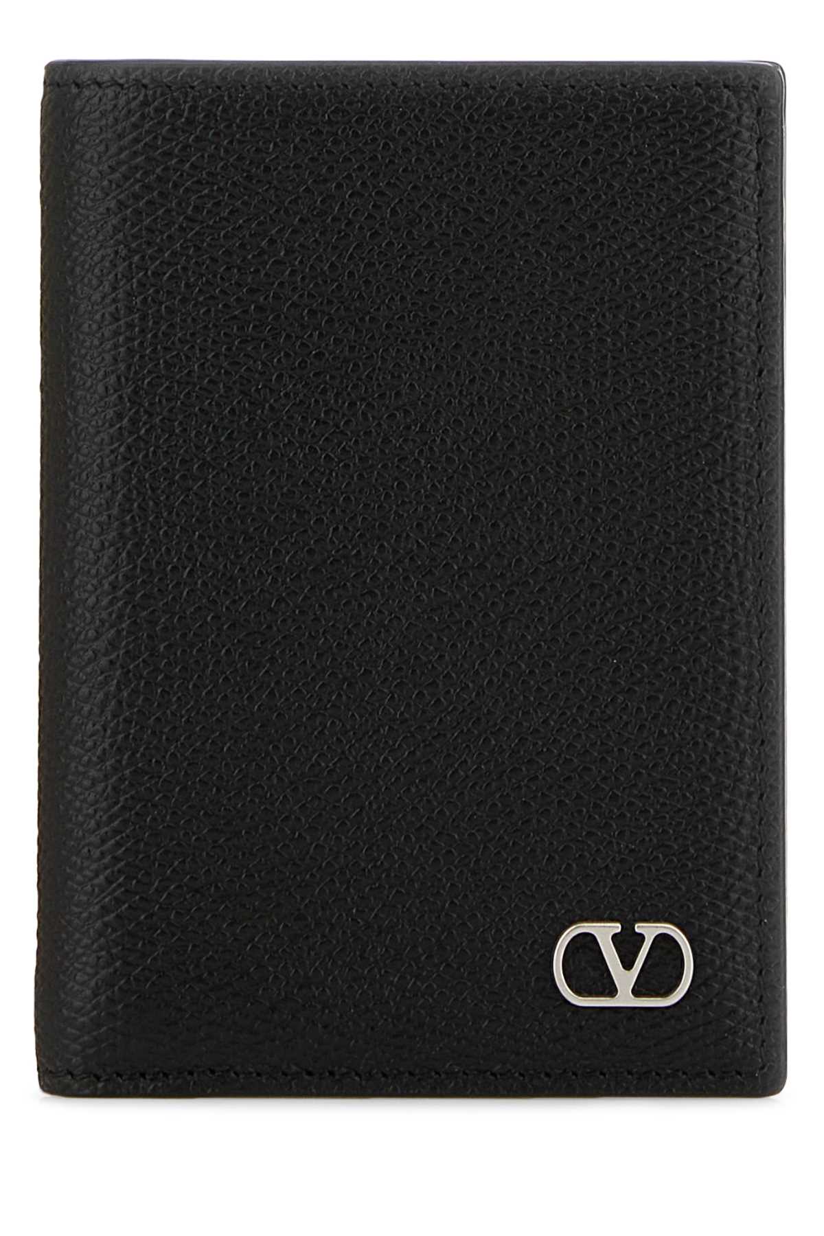 Valentino Garavani Leather Wallet — Black