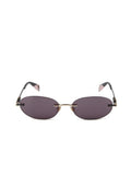 Furla SFUB29 Polished Metal Oval Sunglasses — Rose gold